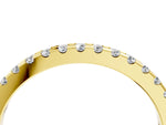 Yellow gold Round Diamond Pavé Set Eternity Band with Micro Prong Setting_4