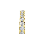 Yellow gold Round Diamond Pavé Set Eternity Band with Micro Prong Setting_5