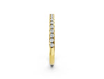 Yellow gold Round Diamond Pavé Set Eternity Band_2