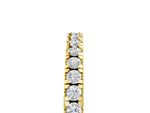 Yellow gold Round Diamond Pavé Set Eternity Band_5