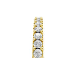 Yellow gold Round Diamond Pavé Set Half Eternity Band_5