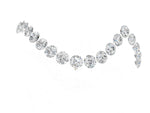 Yellow gold Round Diamond Pavé V-Shaped Contour Band with Shared Prong Setting_1