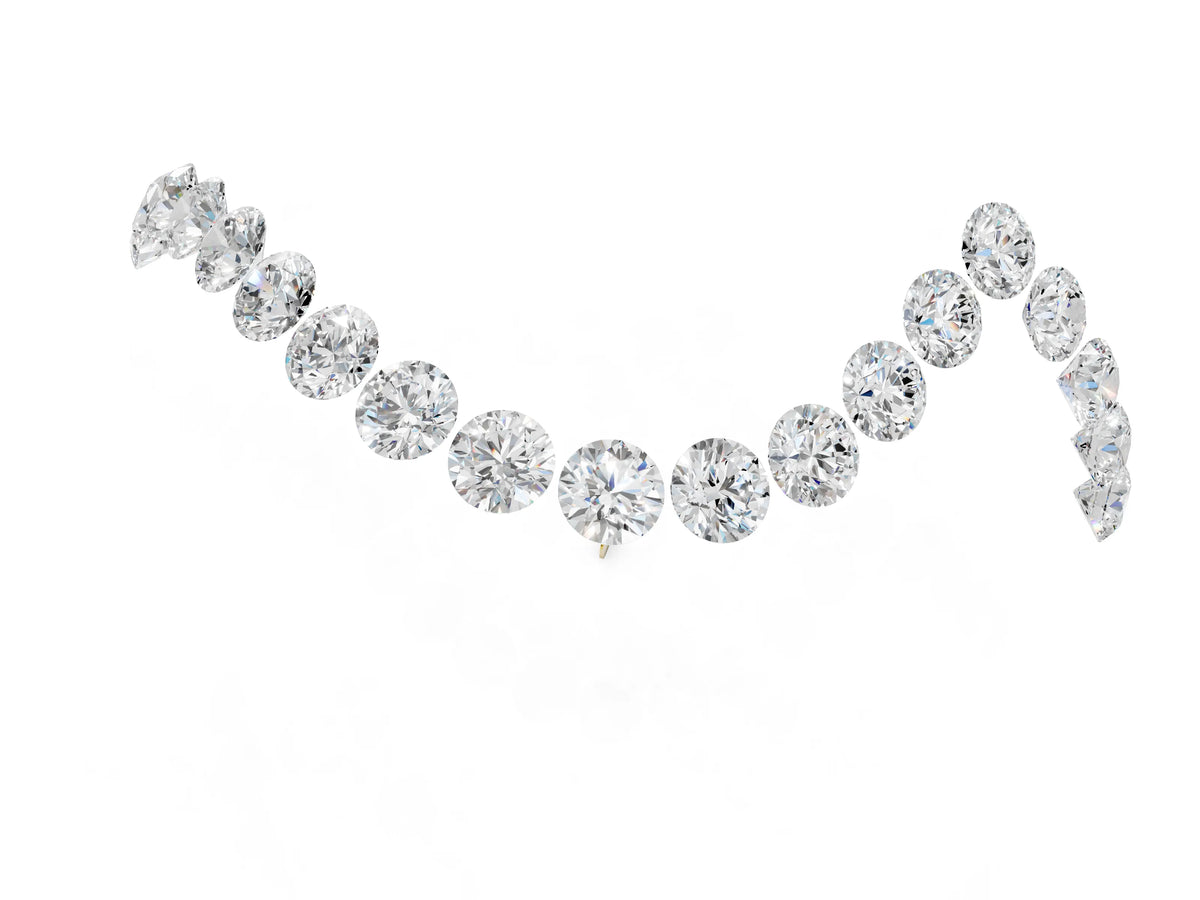 Yellow gold Round Diamond Pavé V-Shaped Contour Band with Shared Prong Setting_1