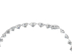 Yellow gold Round Diamond Pavé V-Shaped Contour Band with Shared Prong Setting_4