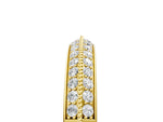 Yellow gold Round Diamond Pave Eternity Band with Milgrain Edging_5