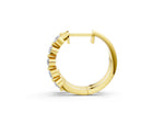 Yellow gold Round Diamond Prong-Set Hoop Earrings_1