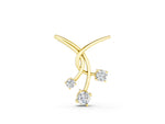 Yellow gold Round Diamond Prong Set Pendant