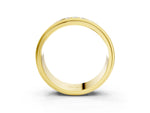 Yellow gold Round Diamond Seven-Stone Channel Set Mens Band_3