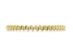 Yellow gold Round Diamond Spiral Prong Tennis Bracelet