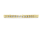 Yellow gold Round Diamond Spiral Tennis Bracelet with Prong Setting