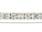Yellow gold Round Diamond Tennis Bracelet with Prong Setting in White Gold_1