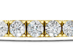 Yellow gold Round Diamond Tennis Bracelet with Prong Setting_1