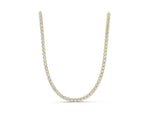 Yellow gold Round Diamond Tennis Necklace_9