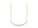 Yellow gold Round Diamond V-Prong Bar Pendant_1