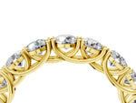 Yellow gold Round Diamond Woven Full Eternity Band_4