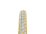 Yellow gold Three-Row Pave Round Diamond Eternity Band with Shared Prong Setting_5