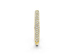 Yellow gold Three-Row Round Diamond Pavé Eternity Band_2
