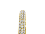 Yellow gold Three-Row Round Diamond Pavé Eternity Band_5