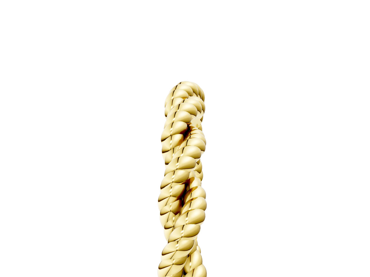 Yellow gold Twisted Rope Solitaire Band with Round Stone and Bezel Setting_5