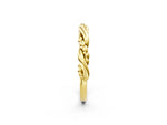Yellow gold Twisted Rope Solitaire Band_2