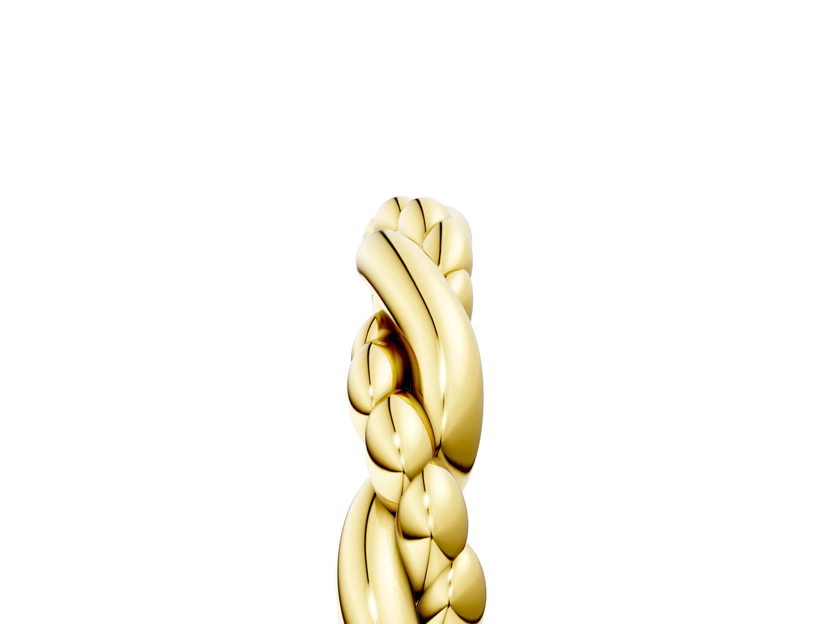 Yellow gold Twisted Rope Solitaire Band_5