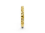 Yellow gold Vintage Engraved Milgrain Band_2