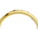 Yellow gold Vintage Engraved Milgrain Band_4