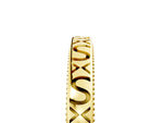 Yellow gold Vintage Engraved Milgrain Band_5