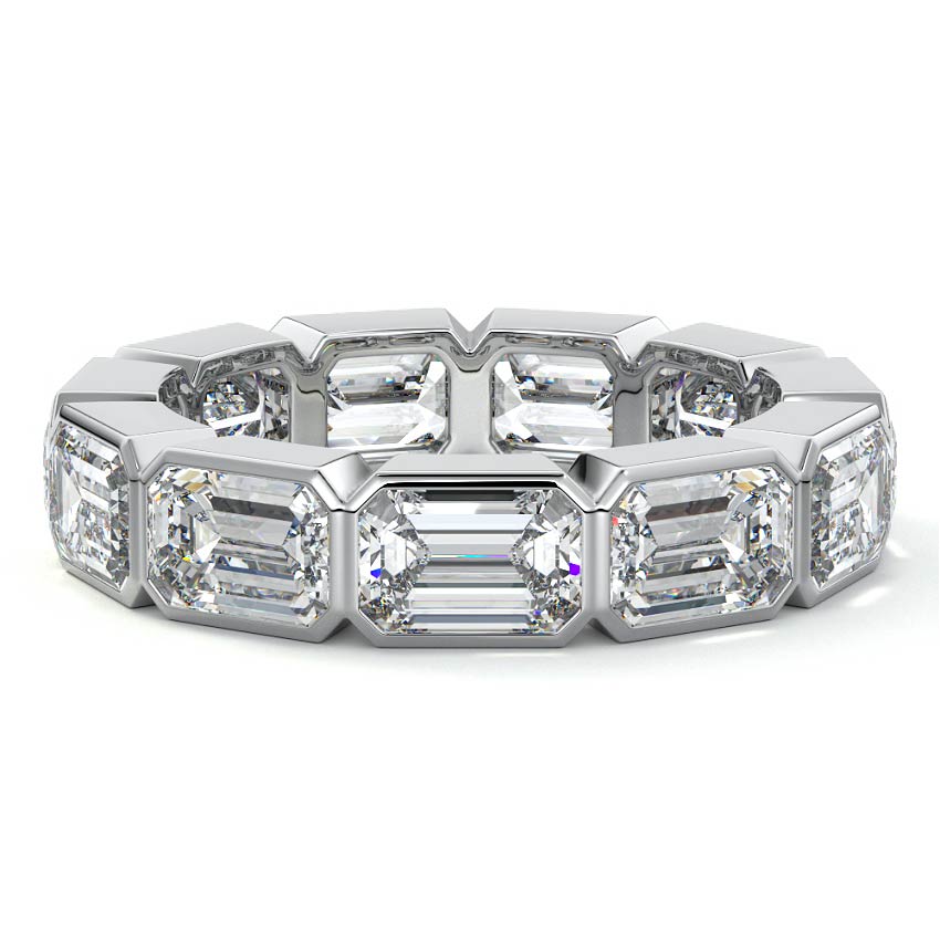 East west Bezel Eternity Band