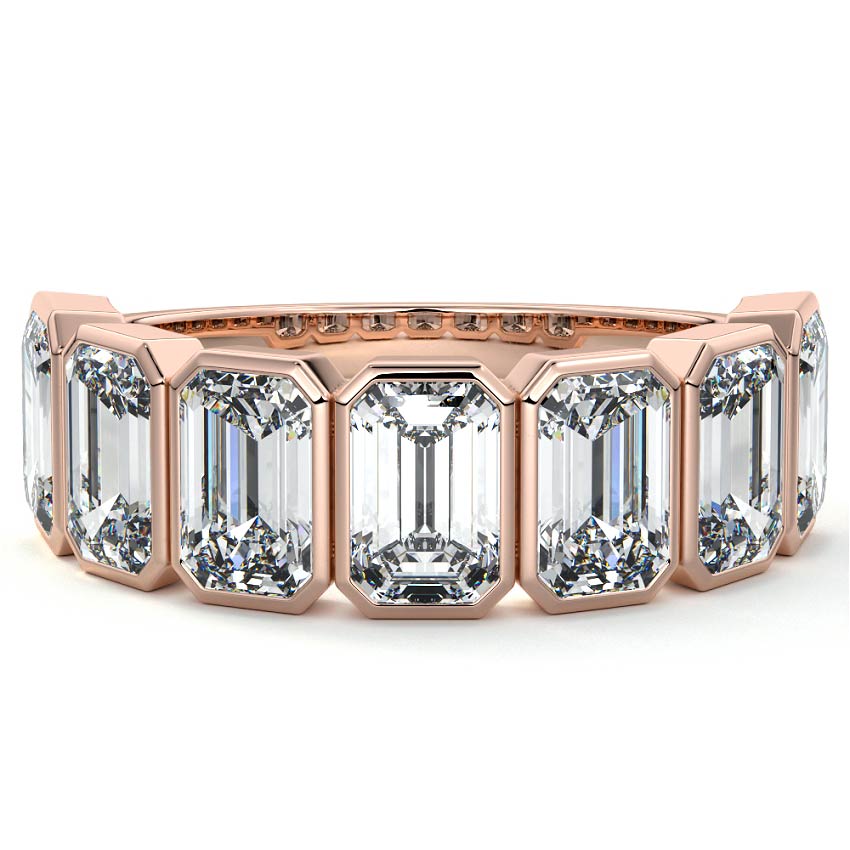 Half Bezel Eternity Band