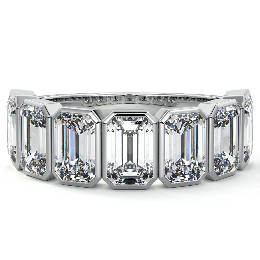 Half Bezel Eternity Band