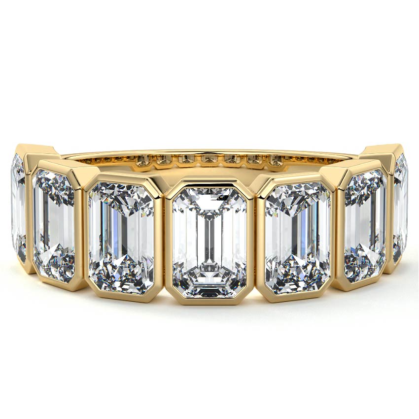 Half Bezel Eternity Band