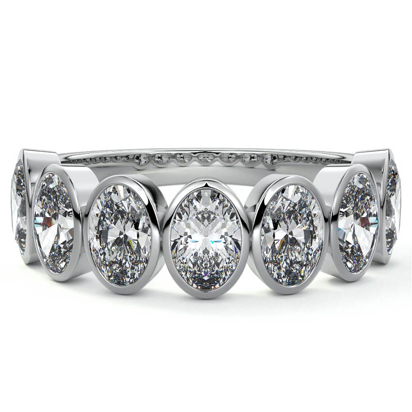 Half Bezel Eternity Band