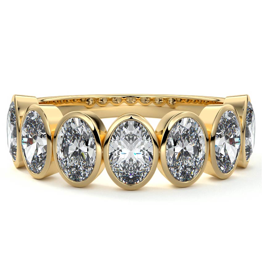 Half Bezel Eternity Band