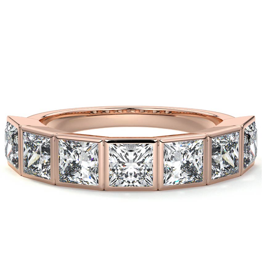 Half Bezel Eternity Band