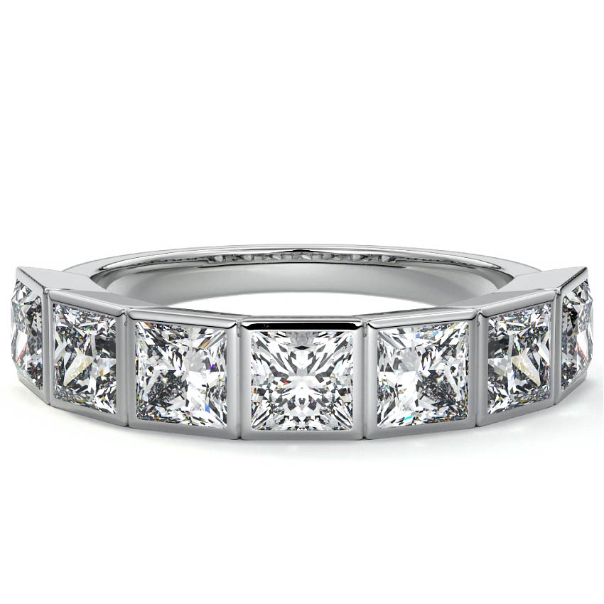 Half Bezel Eternity Band