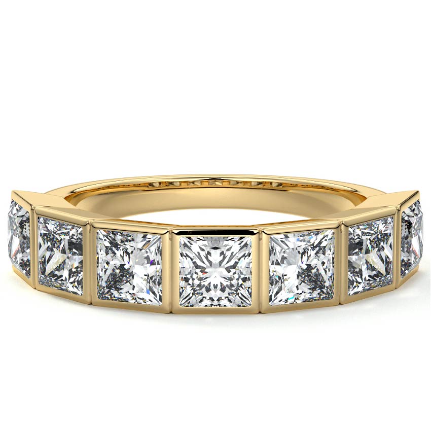 Half Bezel Eternity Band