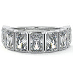 Half Bezel Eternity Band