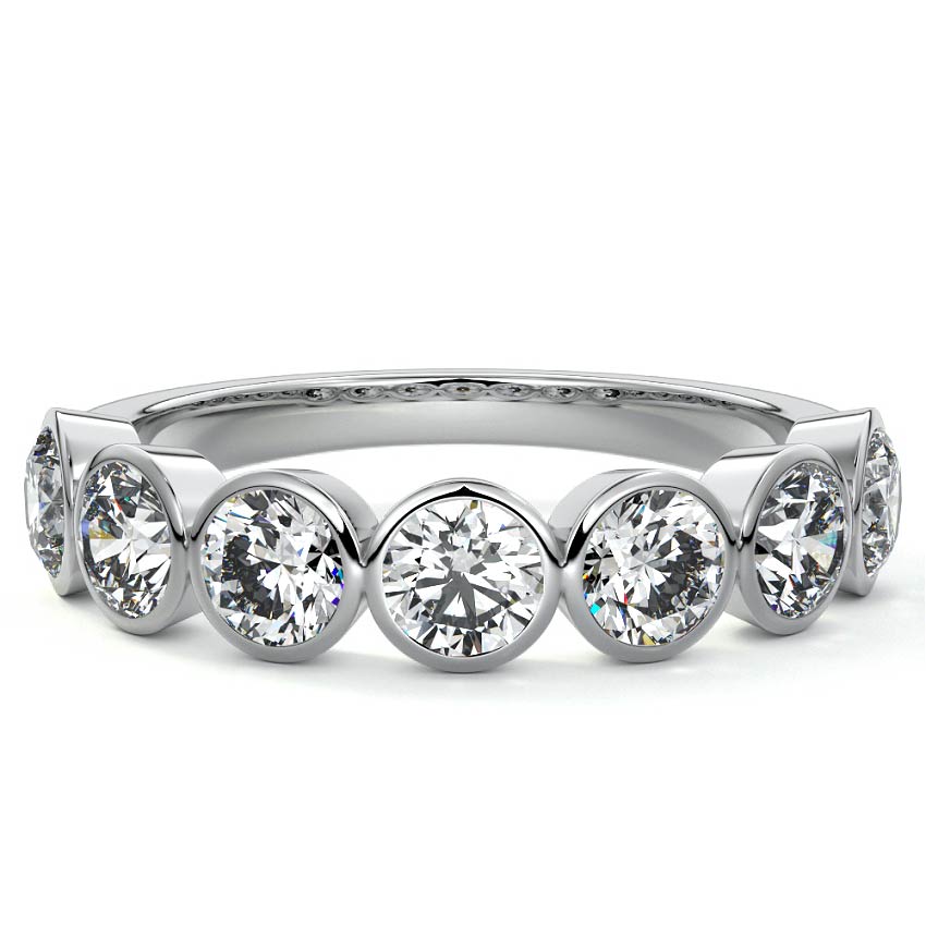 Half Bezel Eternity Band