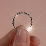 Rose gold Princess Cut Diamond Eternity Band