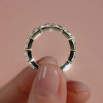 Yellow gold Radiant Diamond Eternity Band