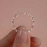 Rose gold Multi Shape Diamond Eternity Band with Bezel Setting