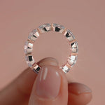 Rose gold Cushion Diamond Eternity Band