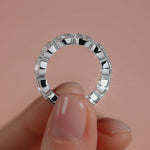 White gold Cushion Diamond Eternity Band