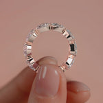 Rose gold Pear Diamond Full Eternity Band