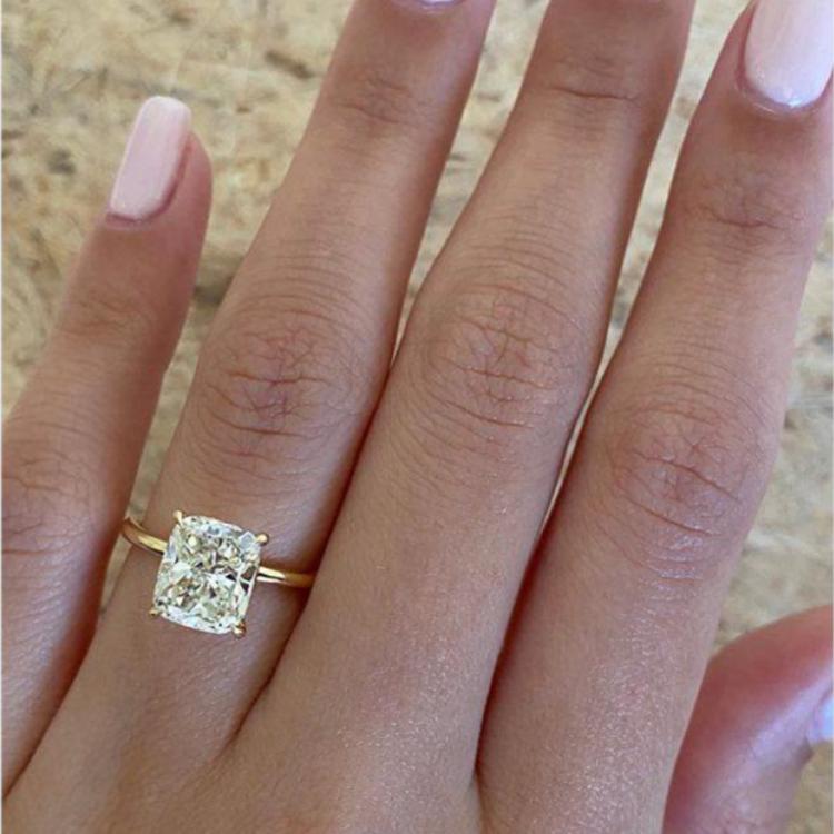Cushion Shaped Halo Round Center Diamond Engagement Ring wit | Ken Walker  Jewelers | Gig Harbor, WA