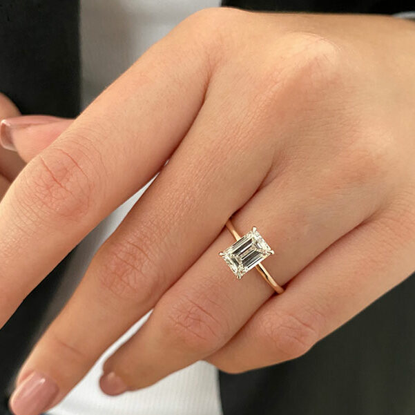 Silas 1.57ct Emerald-Cut Lab-Grown Diamond Engagement Ring – Unique Engagement  Rings NYC | Custom Jewelry by Dana Walden Bridal