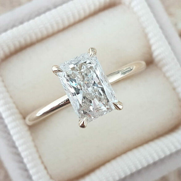Antonella: 1.50 carat heart diamond engagement ring