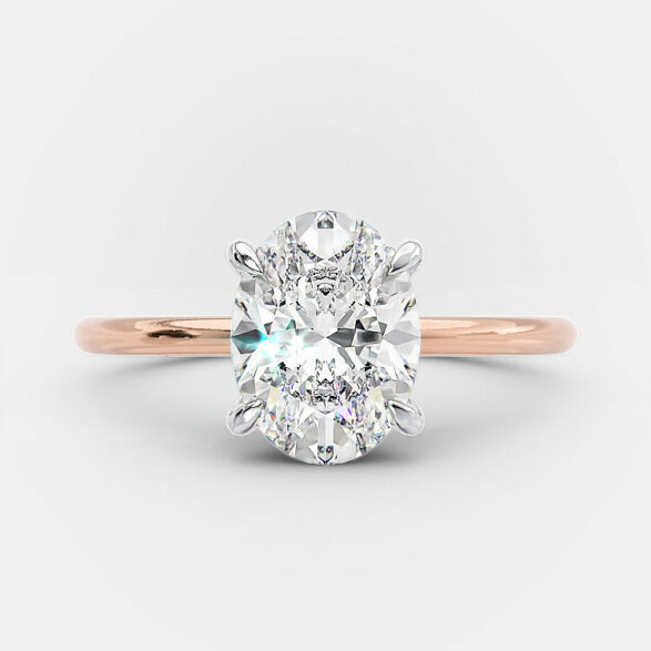Piper 1.05 Ct oval diamond engagement ring