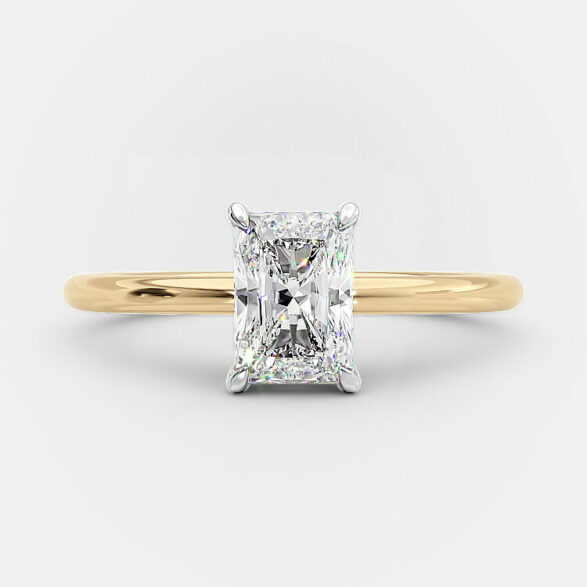 Zahara 1 carat radiant cut diamond ring